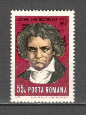 Romania.1970 200 ani nastere l.van Beethoven CR.228 foto
