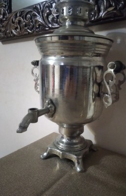 Samovar Rusia 1960 functional (robibet lipsă și cablu) foto
