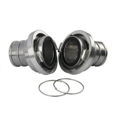 Set 2 cuple pentru furtun pompieri Detoolz, 2 inch