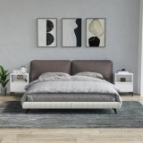 Gossi noptiere, 2 buc., alb, 40x35x50 cm
