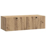 vidaXL Oglindă TV montată pe perete Stejar Artizanal 99 x 41 x 30 cm 898194