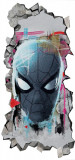 Sticker decorativ, Masca Spider Man, Gri, 85 cm, 8743ST-1