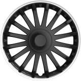 Set capace roti auto Cridem Crystal SO 4buc - Negru/Argintiu - 16&#039;&#039; Garage AutoRide