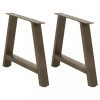 VidaXL Picioare pentru măsuță de cafea &icirc;n formă de A, 2 buc., 70x(42-43) cm, oțel