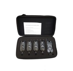 Set 4 Avertizori cu Stație Wind Blade pentru Pescuit + Geantă de Protecție D2W