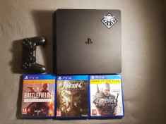 Vand PlayStation 4 Slim 500 GB + 23 Jocuri foto