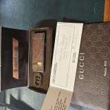 Bricheta argint vintage , de lux , GUCCI , model anii 80 , foarte rara SIGILATA (nu a fost incarcata niciodata) certificat garantie, cutie originala