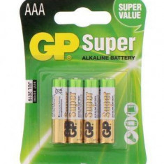 Baterii alcaline R3 AAA 4buc/blister Super GP