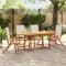 Gossi set mobilier de gradina, 5 piese, lemn masiv acacia/textilena