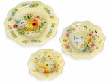Cumpara ieftin Set 6 farfurii sticla multicolora 30 cm, 25 cm, 20 cm