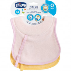 Chicco Bibs bavețică pentru sugari 0m+ Girl 2 buc