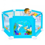 Tarc de joaca, baieti + 50 mingiute, 135x135x62.6 cm, Oem