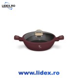 Cratita cu capac Leonardo Collection Berlinger Haus BH 8038, 28 cm, 3.8 L, visiniu mat, antiaderenta, compatibila inductie