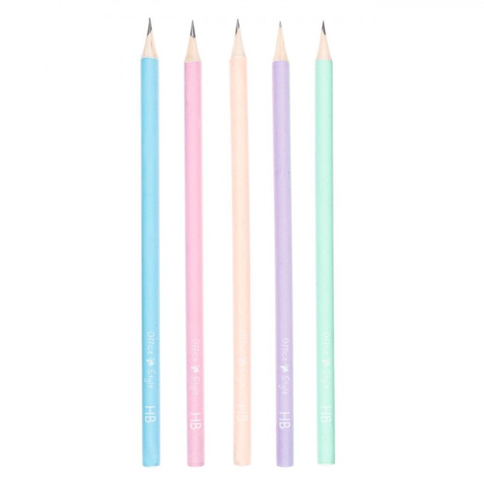 Set Creioane, Office Style, HB, 12 Bucăți, Multicolor, Fără Radieră