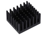 Radiator Extrudat Negru 24.76x27.95x15.24mm