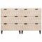 Bufet 2 buc. 60 x 33 x 75 cm Lemn de mango solid - 5
