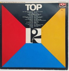 Various &ndash; Top Twelve NM / VG+ vinil Lp disc rock beat Karrussel Germania 1968