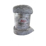 Patura Cocolino Groasa, 200x230cm, model inimioare, Gri neutru