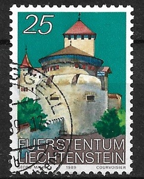 B1142 - Lichtenstein 1989 - Castel stampilat,serie completa foto