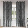 VidaXL Draperie cu perdele 2 pcs Gri 260 x 140 cm Catifea 4107657