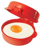 Bol plastic rotund cu capac pentru microunde Sistema Easy Eggs