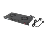 Lanberg Unitate Ventilare Panou Ventilatie LCD, 2 Ventilatoare, Termostat, 230V, Negru