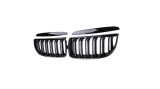 Cumpara ieftin Grile Duble Negru Lucios M Design BMW E90 E91 Nonfacelift (2005-2008)