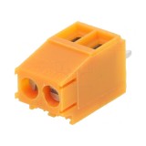 Regletă Conexiuni PCB 90&deg; 3,5mm 2 Piste 10A