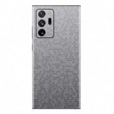 Set Folii Skin Acoperire 360 Compatibile cu Samsung Galaxy Note 20 Ultra 5G (Set 2) - ApcGsm Wraps HoneyComb Gray