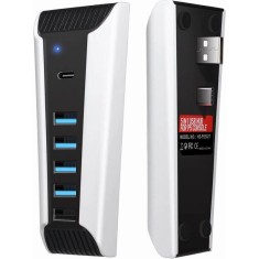Usb hub ps5, pentru consola playstation 5 cu disk, 6 sloturi, 1xTip-c, 5xusb