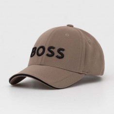 BOSS Green șapcă culoarea negru, cu imprimeu 50496291