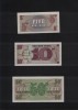 Set british army voucher 5 + 10 + 50 pence 1972 seria 6 unc, Europa