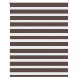 Jaluzea tip zebra, 140 x 175 cm, cafeniu