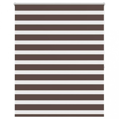 Jaluzea tip zebra, 140 x 175 cm, cafeniu foto