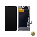 Display cu Touchscreen ZY pentru Apple iPhone 12 / 12 Pro cu Rama Versiune LCD In-Cell IC Movable Negru