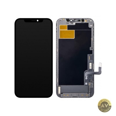 Display cu Touchscreen ZY pentru Apple iPhone 12 / 12 Pro cu Rama Versiune LCD In-Cell IC Movable Negru foto