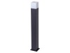 Lampă de grădină GTV LARGO, corp exterior, IP44, E27, Grafit, Aluminiu, 15W
