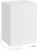 Cumpara ieftin Noptiera, Vasagle, Alb, LET631W14V1, 35 x 40 x 59 cm