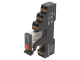 Releu interfață DPDT WEIDM&Uuml;LLER DRI 230V AC 5A pentru șină DIN