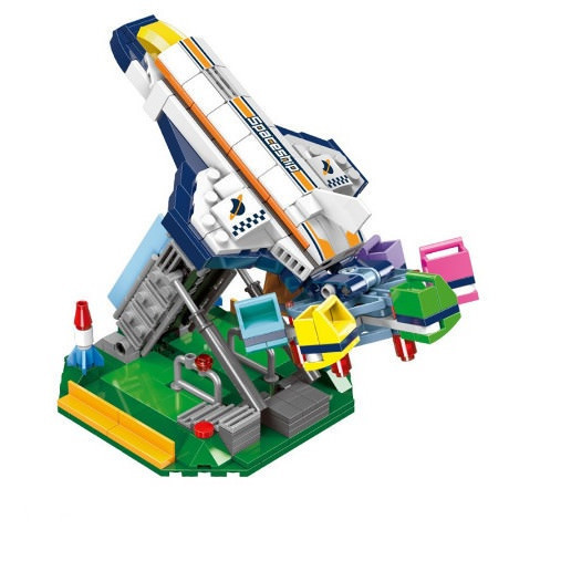 Set cuburi constructii Colourful World 421 piese - Experienta cosmica