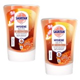 Set 2 Rezerve sapun lichid antibacterian Sagrotan No Touch cu Miere de Manuka pentru dispenserul automat cu senzor, 250 ml - compatibil cu DETTOL