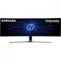 Monitor QLED Gaming Curbat Samsung Odyssey C49HG90 49inch 1ms DFHD Clasa G Black foto