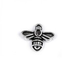 Pandantiv decorativ metalic 12 x 14 mm albina Platinum, Crisalida