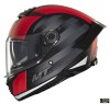 Casca integrala pentru scuter - motocicleta MT Thunder 4 SV Treads B5 rosu mat (ochelari soare integrati) M (57/58cm)