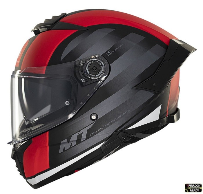 Casca integrala pentru scuter - motocicleta MT Thunder 4 SV Treads B5 rosu mat (ochelari soare integrati) XL (61/62cm)