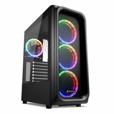 Unitate Semi-tower ATX Sharkoon TK5M RGB ATX Negru foto