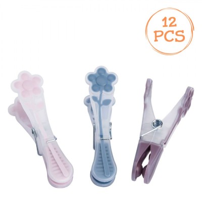 C&amp;acirc;rlige Rufe, Model Floare, Set 12 Bucăți, Multicolor, Plastic, M&amp;acirc;ner Softgrip foto