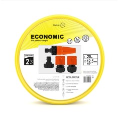 Furtun gradina, &Oslash; 12.5 mm, 1/2", conector inclus, 20 bar, L 20 m, pentru irigatii
