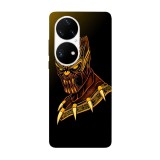 Husa compatibila cu Huawei Nova Y70 model Black Panther Gold age, Silicon, TPU, Viceversa, Transparent, Carcasa
