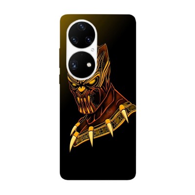 Husa compatibila cu Huawei Nova Y70 model Black Panther Gold age, Silicon, TPU, Viceversa foto